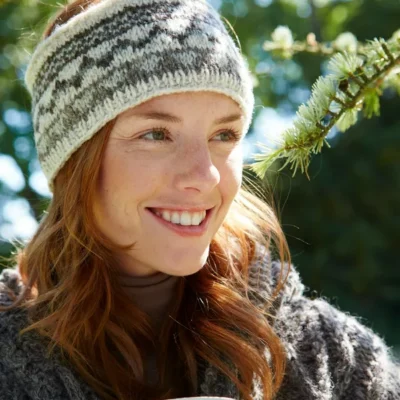Classic Fairisle Headband Natural