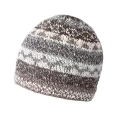 Classic Fairisle Beanie Natural