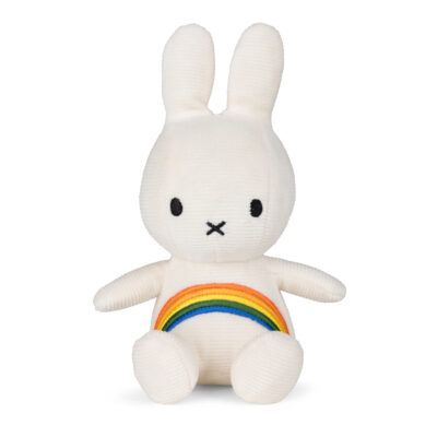 Miffy Corduroy Rainbow White 18cm